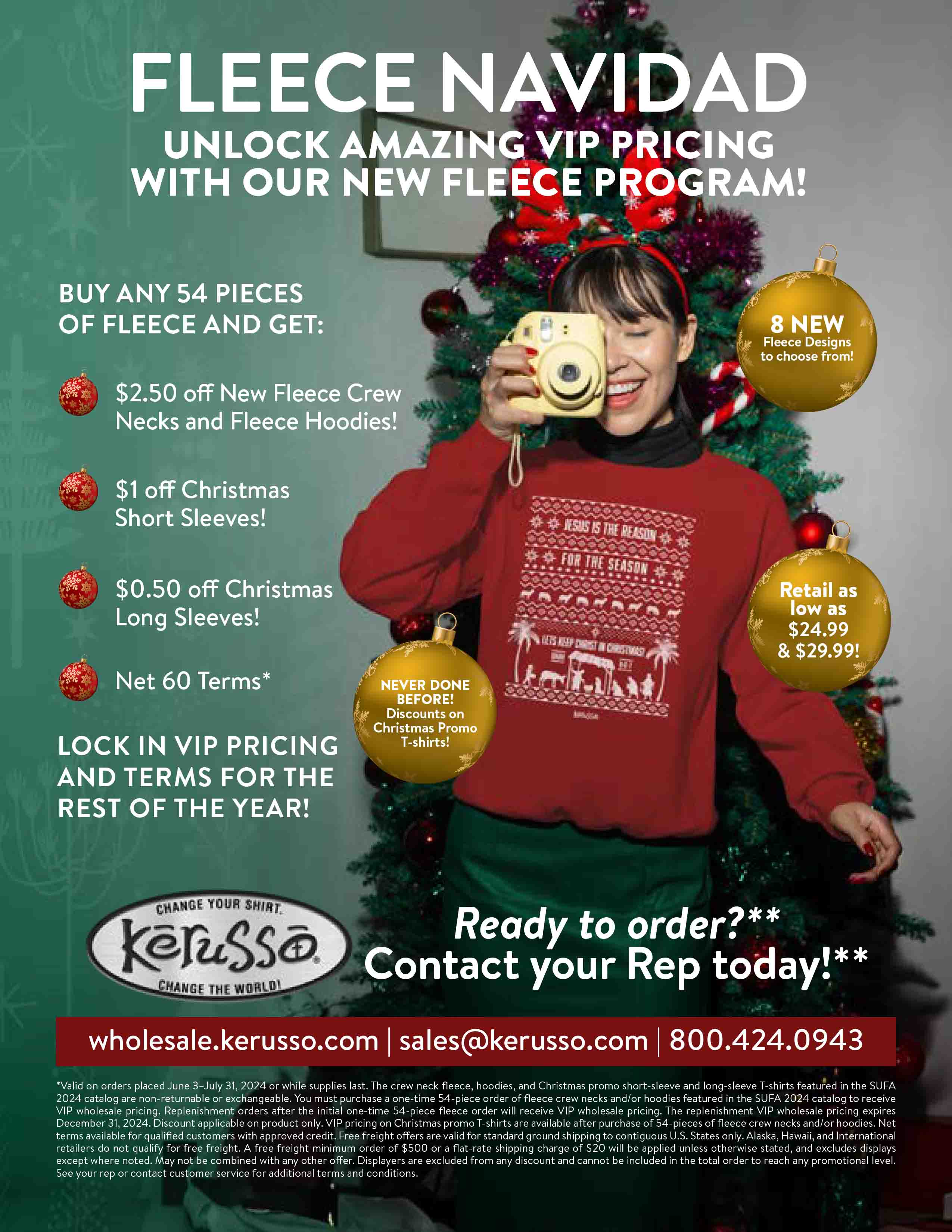 Drive Traffic + Sales with Fleece Navidad - Kerusso Wholesale